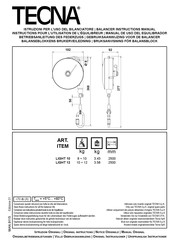 TECNA LIGHT 12 Gebruiksaanwijzing
