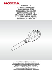 Honda HHB36AXB Gebruikershandleiding