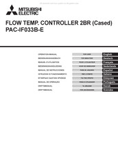 Mitsubishi Electric PAC-IF033B-E Bedieningshandleiding