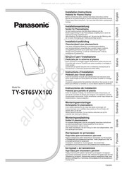 Panasonic TY-ST65VX100 Installatiehandleiding