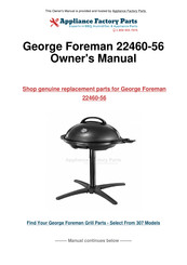 George Foreman 22460-56 Instructies