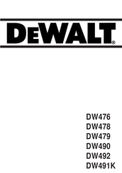 DeWalt DW492 Handleiding