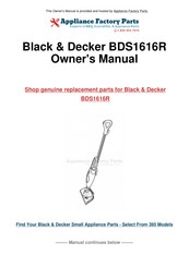 Black & Decker BDS1616R Handleiding