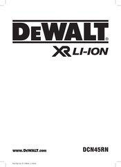 DeWalt DCN45RN Instructies