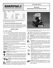 Enerpac WUD-1300B/E Instructieblad