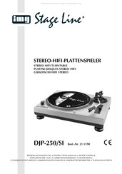 IMG STAGELINE DJP-250/SI Gebruiksaanwijzing