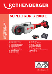 Rothenberger SUPERTRONIC 2000 E Gebruiksaanwijzing