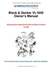 Black & Decker VL2040 Handleiding