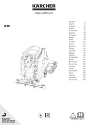 Kärcher B 80 Handleiding