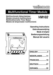 Velleman VM102 Gebruiksaanwijzing