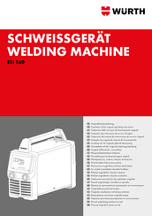 Würth ESI 160 Vertaling Van De Originele Gebruiksaanwijzing