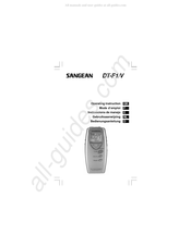 Sangean DT-F1/V Gebruiksaanwijzing