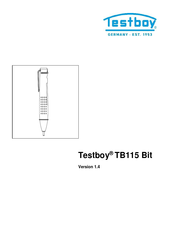 Testboy TB115 Bit Gebruiksaanwijzing