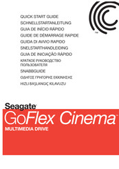 Seagate GoFlex Cinema Snelstartgids