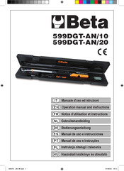 Beta 599DGT-AN/10 Gebruikshandleiding