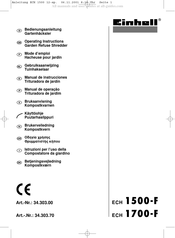 EINHELL 34.303.00 Gebruiksaanwijzing