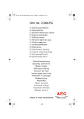 AEG Electrolux EWA 30 CORDLESS Series Gebruiksaanwijzing