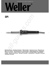 Weller SPI Gebruiksaanwijzing