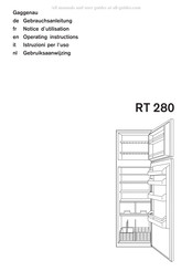 Gaggenau RT 280 Gebruiksaanwijzing