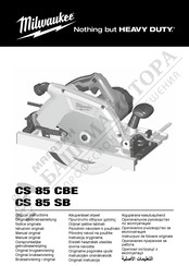 Milwaukee CS 85 SB Oorspronkelijke Gebruiksaanwijzing
