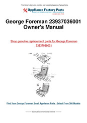 George Foreman 28000-56 Handleiding