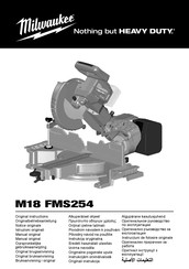 Milwaukee M18 FMS254 Oorspronkelijke Gebruiksaanwijzing