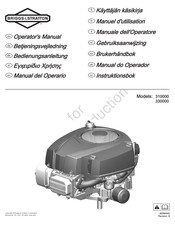 Briggs & Stratton 310000 Gebruiksaanwijzing