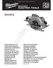 Milwaukee SCS 65 Q Gebruiksaanwijzing