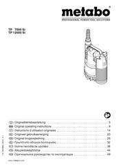 Metabo TP 7500 Si Gebruiksaanwijzing