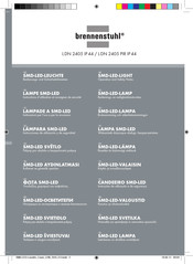 brennenstuhl L DN 2405 PIR IP 44 Bedienings- En Veiligheidsinstructies