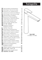 Hansgrohe Talis E 240 71716 Series Gebruiksaanwijzing