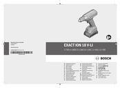 Bosch EXACT ION 18 V-LI 2-700 Oorspronkelijke Gebruiksaanwijzing