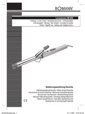 BOMANN CB 842 Gebruiksaanwijzing