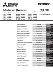 Mitsubishi Electric ecodan EHPT20X-MHEDW Bedieningshandleiding