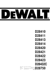 DeWalt D28422 Handleiding