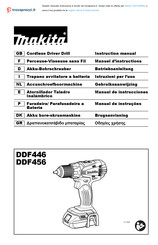 Makita DDF456 Gebruiksaanwijzing