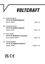 VOLTCRAFT VC131 Gebruiksaanwijzing