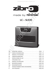 Toyotomi Zibro LC-SL530 Gebruiksaanwijzing