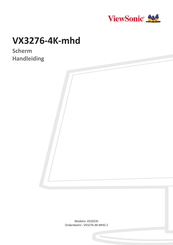 ViewSonic VX3276-4K-mhd Handleiding