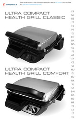 TEFAL ULTRA COMPACT HEALTH GRILL COMFORT Handleiding