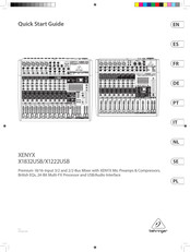 Behringer XENYX X1222USB Snelstartgids