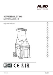 AL-KO Easy Crush MH 2800 Gebruikershandleiding