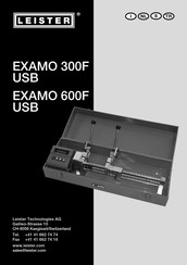 Leister EXAMO 300F USB Gebruiksaanwijzing