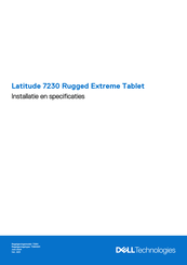 Dell Latitude 7230 Rugged Extreme Installatiehandleiding