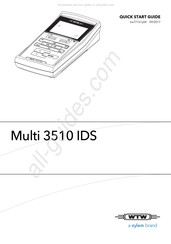 Xylem WTW Multi 3510 IDS Snelstartgids
