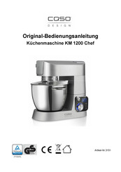 CASO DESIGN KM 1200 Chef Handleiding