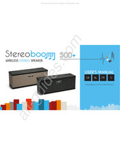 Stereoboomm 500+ Gebruikershandleiding