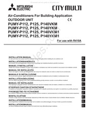 Mitsubishi Electric City Multi VRF PUMY-P140VKM1 Installatiehandleiding