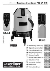 LaserLiner PrecisionCross-Laser PCL 5P RXR Gebruiksaanwijzing