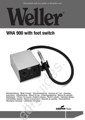 Weller WHA 900 with foot switch Gebruiksaanwijzing